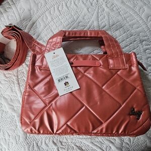 NWT Lug Jitterbug Satchel In Metallic Watermelon